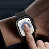 Szkło hartowane EX Pro z metalową aluminiową ramką szybka na ekran do Apple Watch Ultra 1/2 49mm (Black Titanium / Czarny)