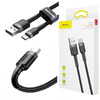 Kabel Baseus Cafule przewód mocny szybki nylonowy oplot USB-A do USB-C QC 3.0 200cm (Czarny)
