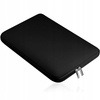 Torba D-Pro Neopren Sleeve pokrowiec etui miękkie minimalistyczne na laptop HP Dell Lenovo MacBook Air/Pro 13/14 (Czarny)