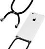 Etui D-Pro Crossbody TPU na sznurku z paskiem na ramię do iPhone 7/8/SE 2020/2022 (Czarny)