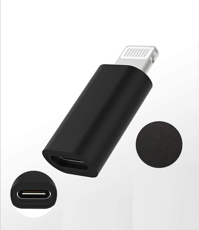Adapter przejściówka USB-C Typ-C do Apple Lightning iPhone (Silver)