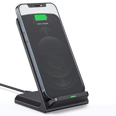 Ładowarka bezprzewodowa indukcyjna pionowa 15W FCS01B (Czarna)