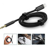 Kabel Audio Aux mini jack 3.5mm do iPhone Lightning 100cm (Black)