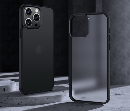 Etui D-Pro Matte Hybrid obudowa matowa do iPhone 13 Pro (Czarny)