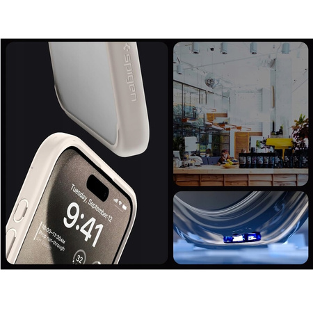 Spigen Ultra Hybrid Etui Obudowa iPhone 15 Pro (Natural Titanium)