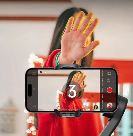 Gimbal Aochuan Smart XE Stabilizator 3-osiowy ręczny do smartfona ze statywem tripod selfie stick to telefonu (Czarny)