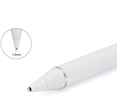 Rysik D-Pro Stylus Pen Active Pencil S7 aktywny pojemnościowy uniwersalny do ekranów dotykowych tablet telefon iOS Android Windows (Biały)