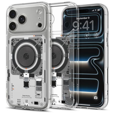 Etui Spigen Ultra Hybrid Case MagSafe obudowa mocna wzmacniana do Apple iPhone 17 Pro (Neo One)