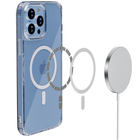 Etui D-Pro Hybrid MagSafe Case obudowa magnetyczna do iPhone 13 Pro Max (Przezroczysty)