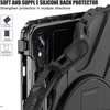 Etui D-Pro 360 Armor Strap Case obudowa pancerna z uchwytem na rękę i paskiem na ramię z wbudowaną folią na ekran do Samsung Galaxy Tab S10 FE 10.9" (SM-X520 / SM-X526) 2025