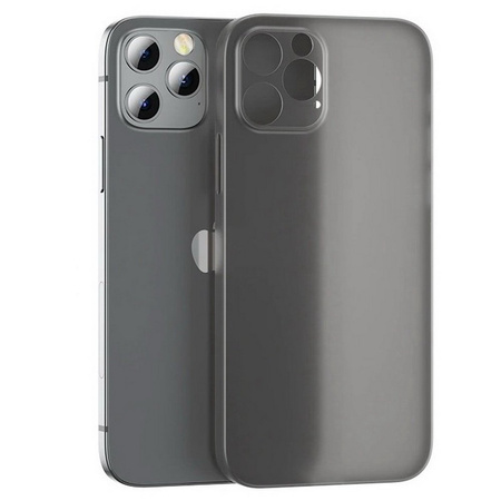 Etui D-Pro Air PP Case 0.4mm ultra cienkie najcieńsze minimalistyczne matowe iPhone 12 Pro (Czarny)