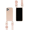 Etui D-Pro Crossbody XL obudowa pasek smycz zawieszka na ramię szyję iPhone 11 Pro Max (Różowy)