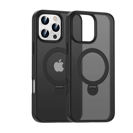 Etui D-Pro Matte MagSafe Stand Case obudowa magnetyczna matowa magnes stojak podstawka do Apple iPhone 16 Pro (Brązowy złoty / Desert Titanium)