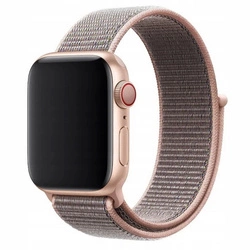 Pasek Nylon Band nylonowa opaska sportowa do Apple Watch 4/5/6/7/8/9/10/SE/Ultra 44/45/46/49mm (Pink Sand / Różowy piaskowy)