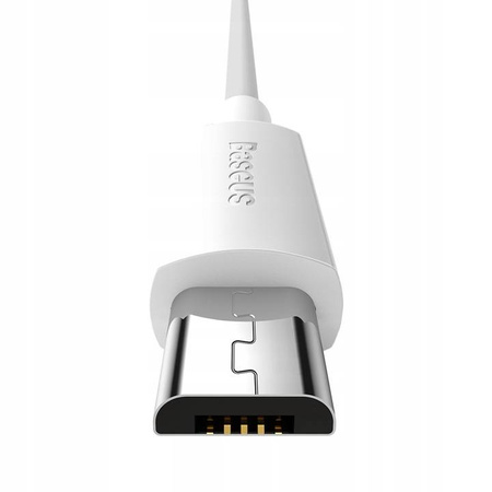 Baseus zestaw szybkich kabli USB do Micro-USB 2.1A 150cm (2 szt.) (White)