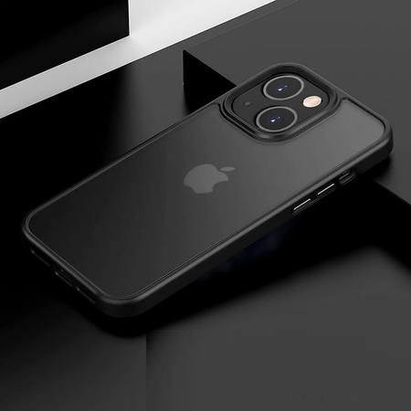 Etui D-Pro Matte Hybrid obudowa matowa do iPhone 15 Plus (Czarny)
