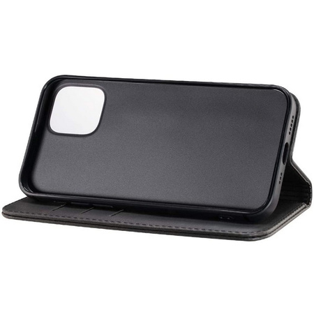 Etui D-Pro Flip Cover Wallet Case z klapką magnetyczną portfel iPhone 13 Pro (Czarny)