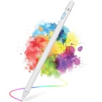 Rysik D-Pro Stylus Pen Active Pencil S7 aktywny pojemnościowy uniwersalny do ekranów dotykowych tablet telefon iOS Android Windows (Biały)