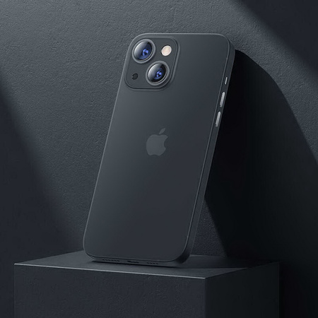 Etui D-Pro Air PP Case 0.4mm ultra cienkie najcieńsze minimalistyczne matowe iPhone 15 (Czarny)
