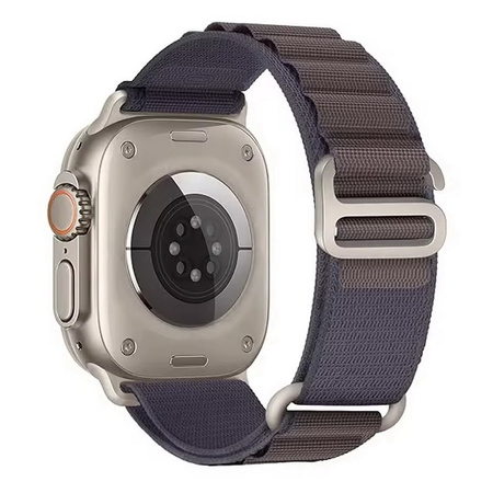 Pasek MFC Alpine X Nylon Loop Band opaska sportowa nylonowa do Apple Watch 4/5/6/7/8/9/10/11/SE/Ultra 1/2/3 44/45/46/49mm (Indigo / Fioletowy)