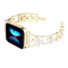 Bransoleta Glow VNC Clover Band  ozdobny pasek do Apple  Watch 38/40/41/42mm 1/2/3/4/5/6/7/8/9/10/SE (Złoty / Perłowy)