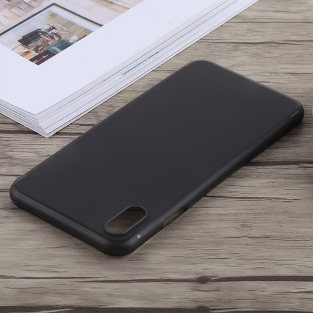 Etui D-Pro Air PP Case 0.4mm ultra cienkie najcieńsze minimalistyczne matowe iPhone XS Max (Czarny)