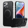 Etui D-Pro Stealth Carbon MagSafe Stand Case obudowa magnetyczna karbonowa magnes stojak podstawka do Apple iPhone 16 Pro (Czarny)