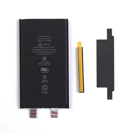Bateria A2479 akumulator Li-ion 2815mAh ogniwo bez taśmy BMS z kompletem wklejek montażowych i izolacyjnych do Apple iPhone 12/12 Pro