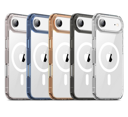 Etui D-Pro Quartz MagSafe Crystal TPU+PC Case obudowa hybrydowa wzmacniana magnetyczna do Apple iPhone 17 Air (Przezroczysty)