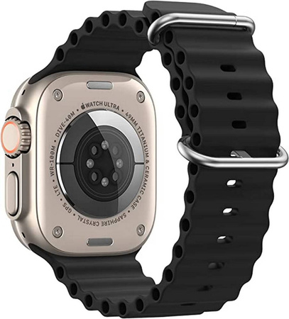 D-Pro Ocean Loop pasek opaska do Apple Watch 4/5/6/7/8/SE 38/40/41mm (Black)