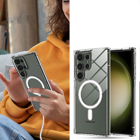 Etui D-Pro Hybrid MagSafe Case obudowa magnetyczna do Samsung Galaxy S22 Ultra