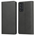 D-Pro Flip Cover Wallet Case etui z klapką magnetyczną portfel Samsung Galaxy S20 FE (Black)