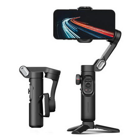 Gimbal Aochuan Smart XE Stabilizator 3-osiowy ręczny do smartfona ze statywem tripod selfie stick to telefonu (Czarny)