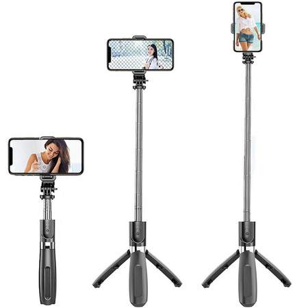 L02 3in1 Selfie Stick / Monopod / Tripod + Pilot Bluetooth v4.0 Kijek uchwyt do telefonu / kamer GoPro