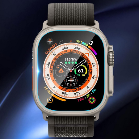 Szkło hartowane EX Pro Hard Glass przezroczyste bezramkowe ochronne z aplikatorem na ekran do Apple Watch Ultra 1/2/3 49mm