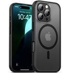 Etui D-Pro Matte Hybrid MagSafe Case obudowa magnetyczna iPhone 16 Pro Max (Czarny)