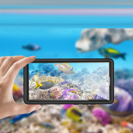 Etui D-Pro 360° Waterproof Case IP68 obudowa wodoodporna wodoszczelna pancerna do Samsung Galaxy S24 Ultra (Black)
