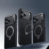Etui D-Pro Stealth Carbon MagSafe Stand Case obudowa magnetyczna karbonowa magnes stojak podstawka do Apple iPhone 17 Pro (Czarny)