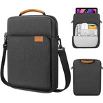 D-Pro Vertical Oxford Bag + Strap pokrowiec etui miękkie z rączkami na laptop HP Dell Lenovo MacBook Air/Pro 13/14 (Gray)