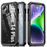 Etui D-Pro 360° Waterproof Case IP68 obudowa wodoodporna wodoszczelna pancerna do iPhone 14 Plus (Czarny)