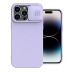 Nillkin CamShield Silicone MagSafe etui magnetyczne z przysłoną kamery do iPhone 14 Pro Max (Misty Purple)