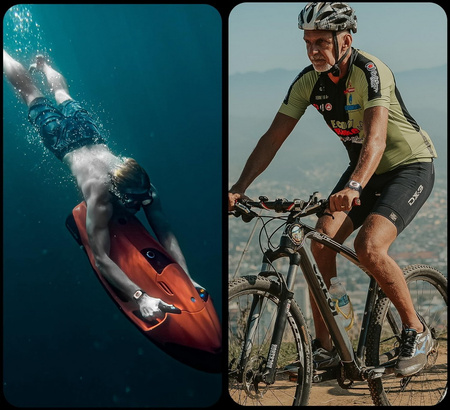 Szkło hartowane EX Pro z metalową aluminiową ramką szybka na ekran do Apple Watch Ultra 1/2/3 49mm (Black Titanium / Czarny)