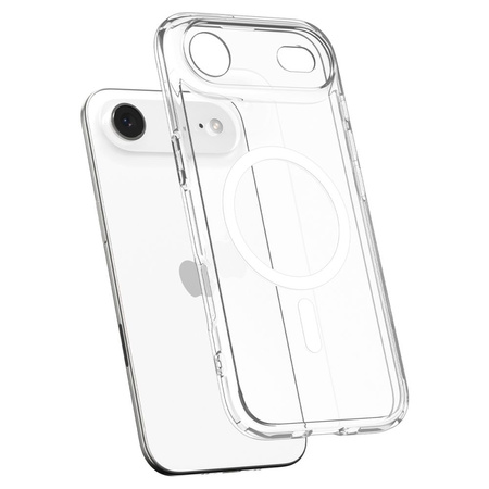 Etui Spigen Ultra Hybrid Case MagSafe obudowa mocna wzmacniana do Apple iPhone 17 Air (Przezroczysty/Biały)