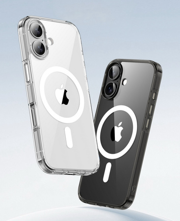 Etui D-Pro Quartz MagSafe Crystal TPU+PC Case obudowa hybrydowa wzmacniana magnetyczna do Apple iPhone 17 (Przezroczysty)