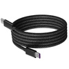 Kabel przewód magnetyczny USB-C do USB-C Type-C do szybkiego ładowania PD 66W nylonowy oplot samozwijający do Apple iPad mini/Air/Pro iPhone 15/16/17/Pro/Plus/Max 100cm 1m (Czarny)