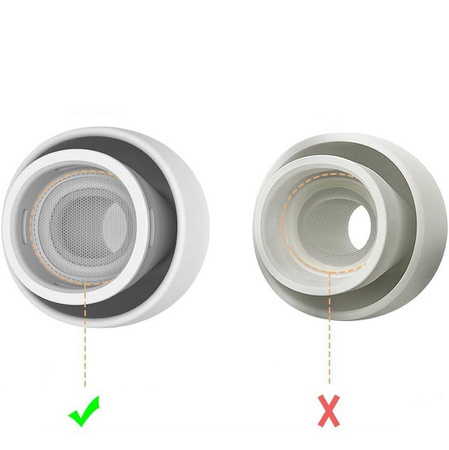 Gumki wkładki douszne końcówki Ear Tips do słuchawek Apple AirPods Pro 1/2 rozmiar XS (bardzo mały) (4 szt.)