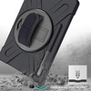 Etui D-Pro 360 Armor Strap Case obudowa pancerna z uchwytem na rękę i paskiem na ramię z wbudowaną folią na ekran do Samsung Galaxy Tab S10 FE 10.9" (SM-X520 / SM-X526) 2025