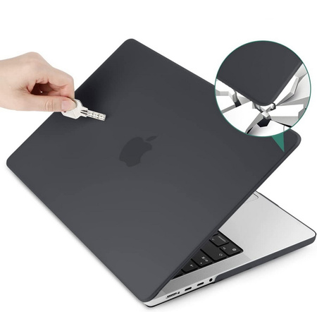 Etui Hard Case obudowa do Apple MacBook Pro 14 M1 A2442 (2021) / M2 A2779 (2023) / M3 A2918/A2992 (2023) / M4 A3112/A3185/A3401 (2024) / M5 A3434 (2025) (Czarny Mat)