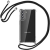 Etui D-Pro Crossbody TPU na sznurku z paskiem na ramię do Samsung Galaxy S24+ Plus (Czarny)