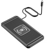 Ładowarka indukcyjna D-Pro D10 20W QI Wireless Charging Pad bezprzewodowa mata ładująca antypoślizgowa samochodowa (Czarny)